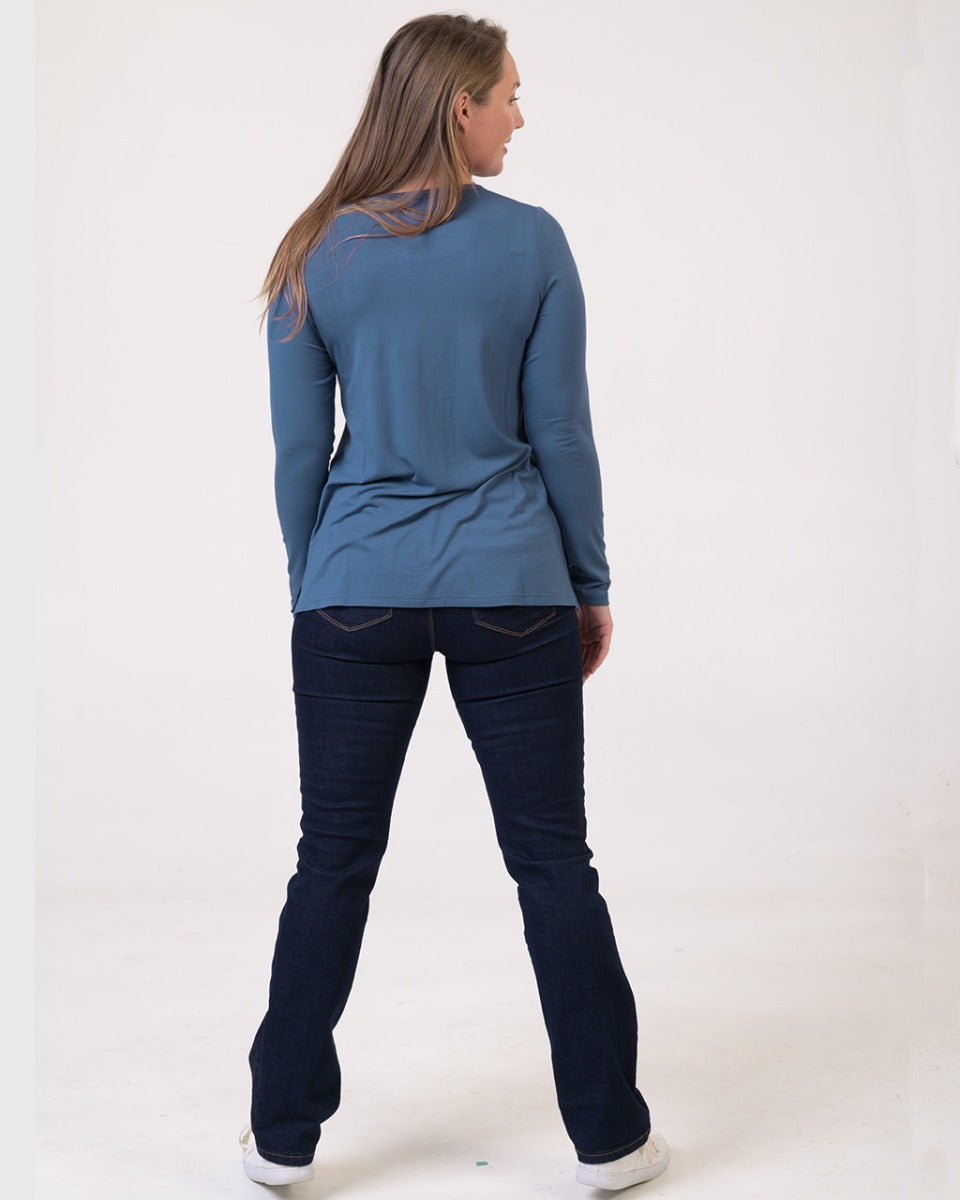 Bamboo Relaxed Fit Long Sleeve Top