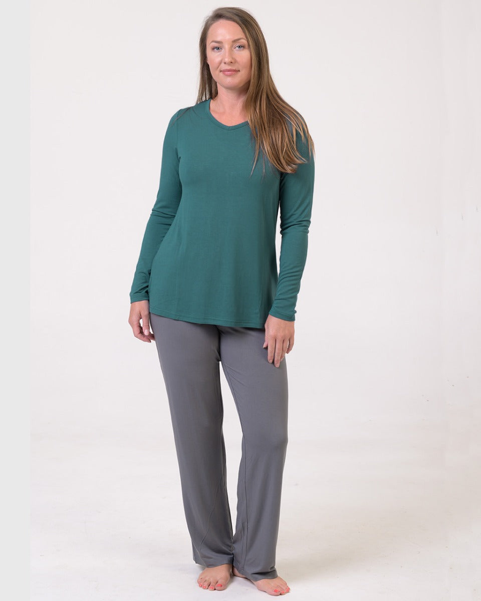Bamboo Relaxed Fit Long Sleeve Top