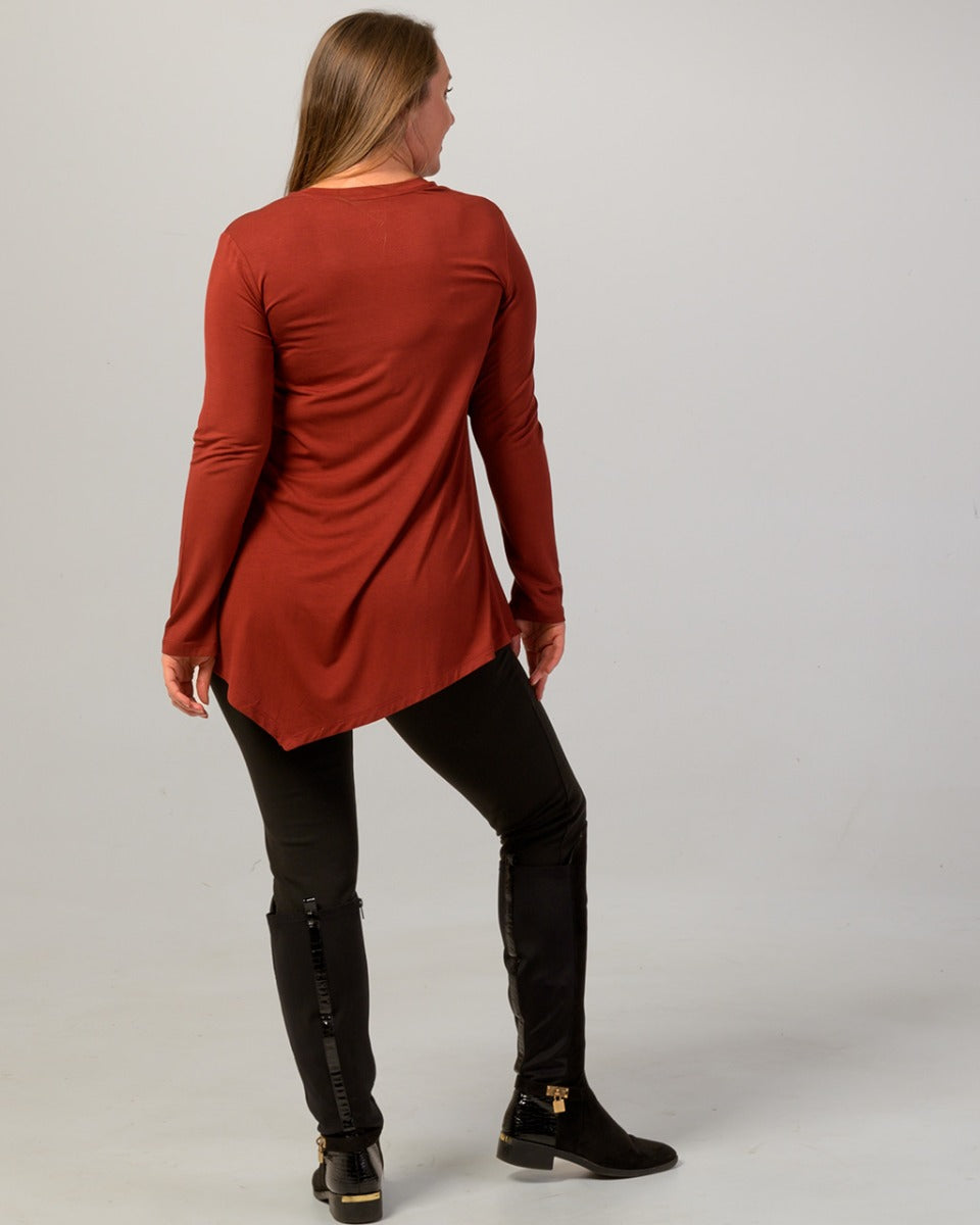 Bamboo Long Sleeve Swing Top