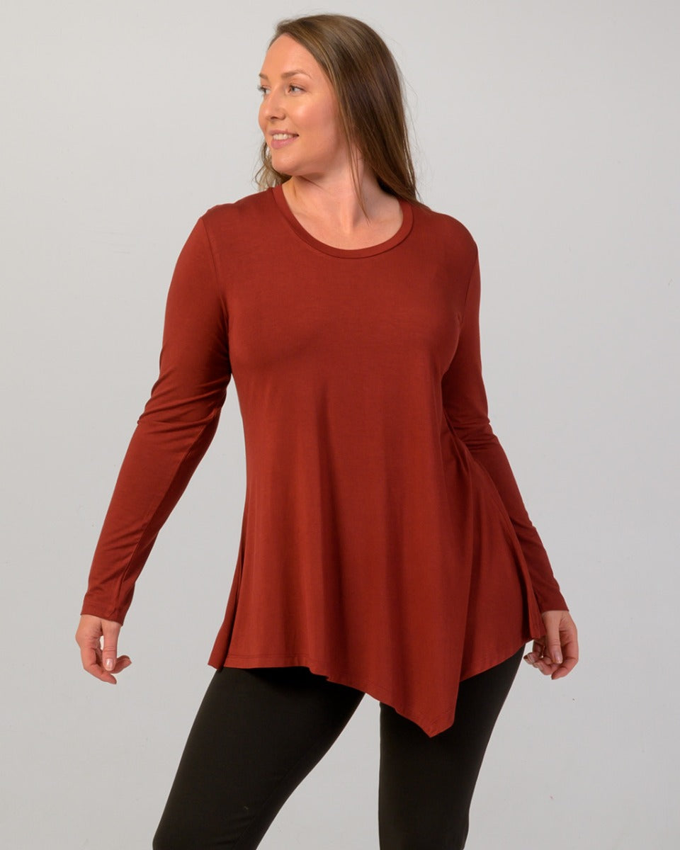 Bamboo Long Sleeve Swing Top