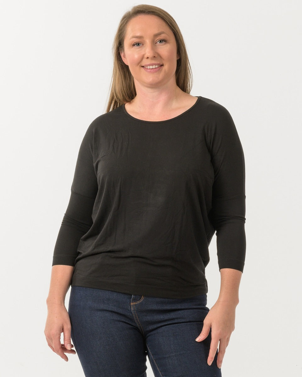 Bamboo Relaxed 3/4 Sleeve Top