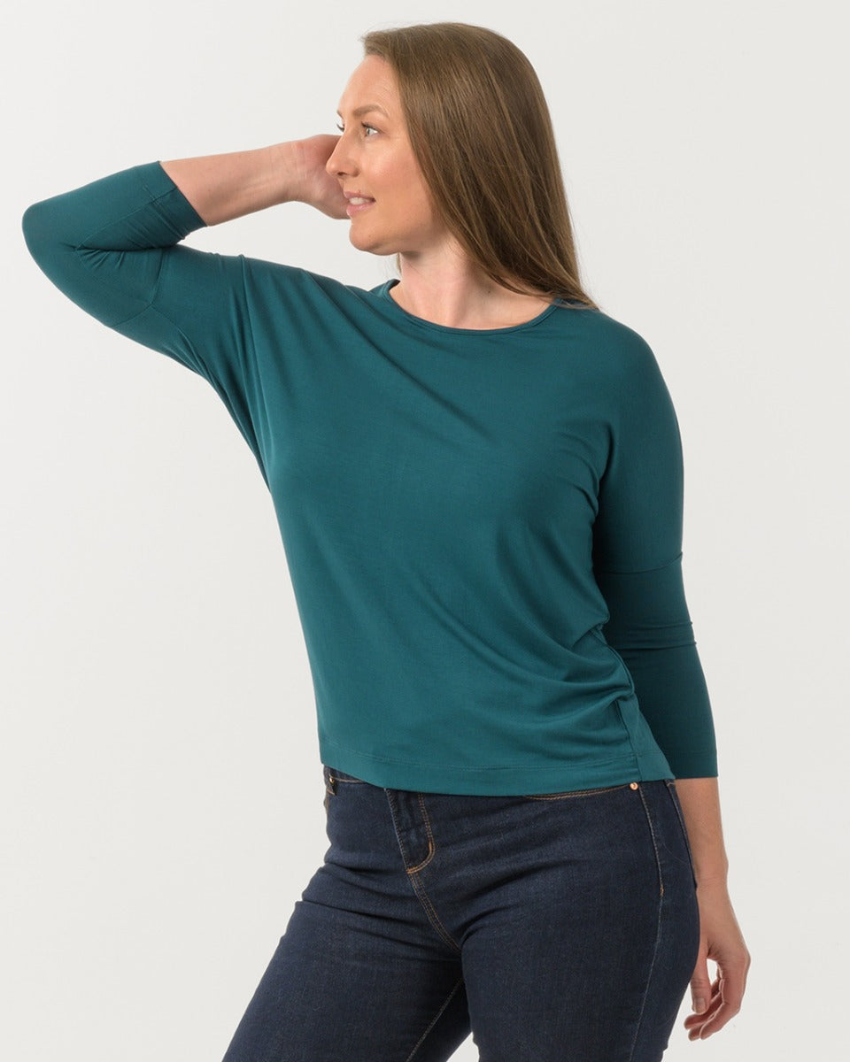 Bamboo Relaxed 3/4 Sleeve Top