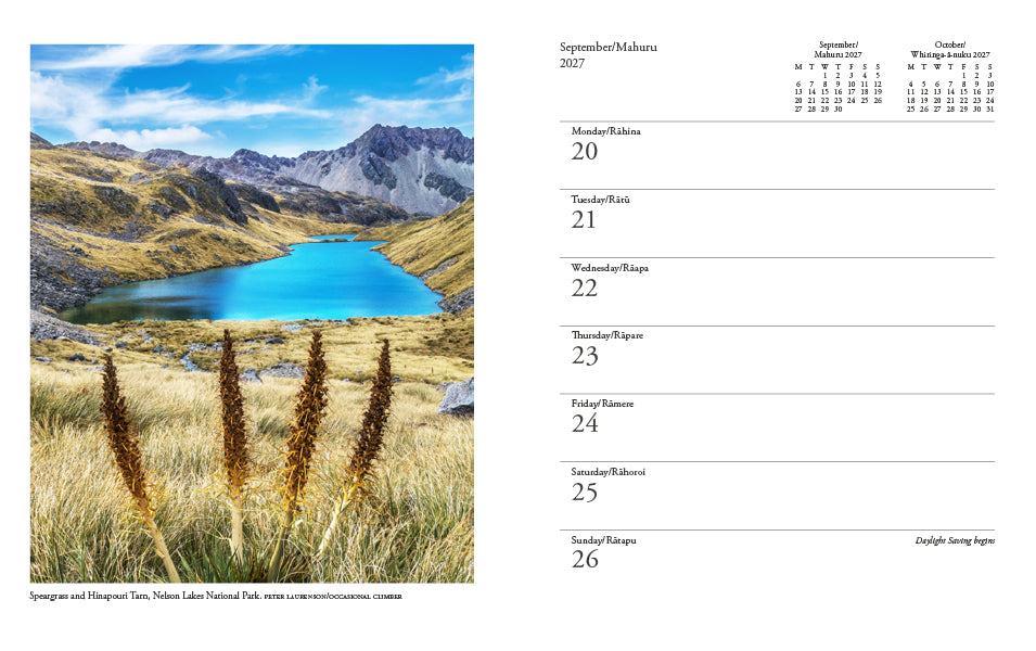 New Zealand Wilderness Diary 2027