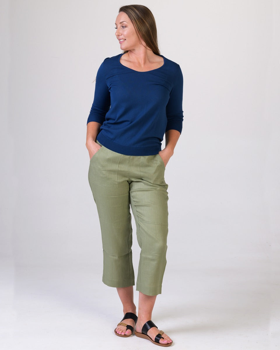 Organic Egyptian Cotton 3/4 Sleeve Top