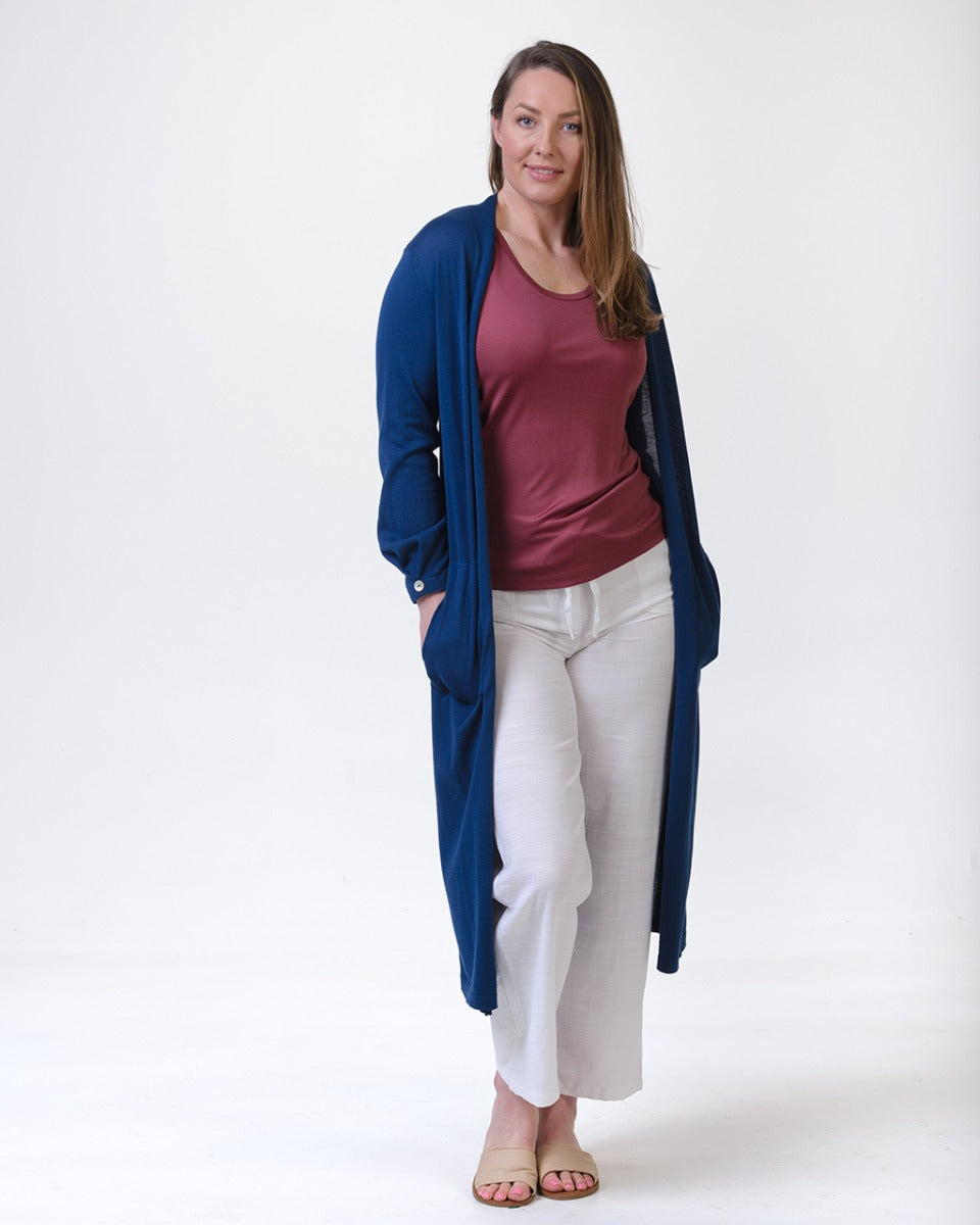 Organic Egyptian Cotton Longline Jacket