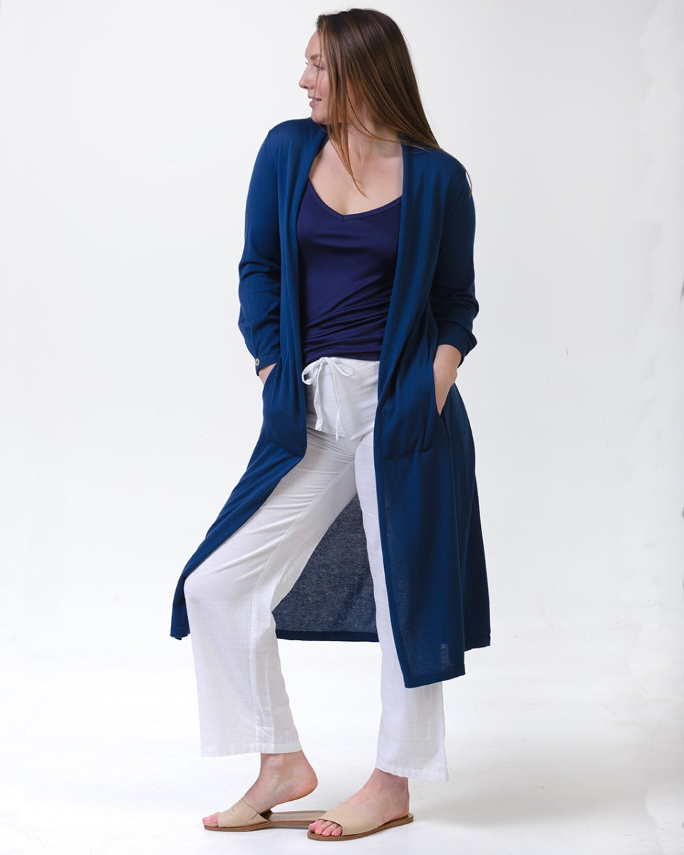 Organic Egyptian Cotton Longline Jacket
