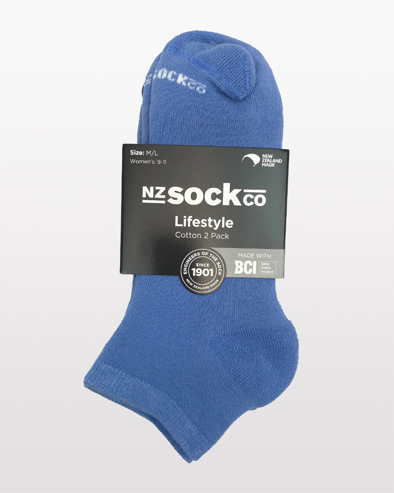 Cotton Ankle Socks 2 Pack