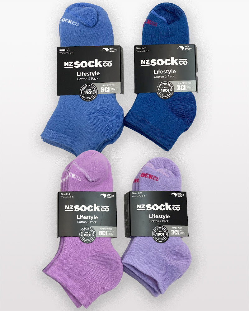 Cotton Ankle Socks 2 Pack