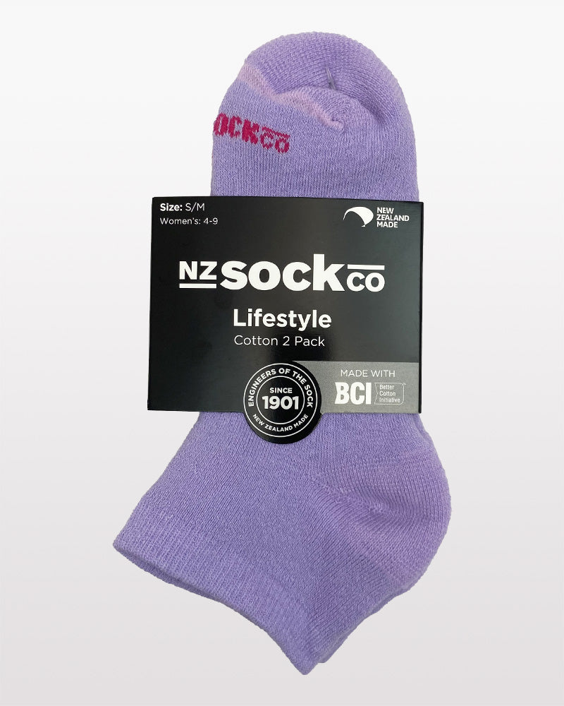 Cotton Ankle Socks 2 Pack