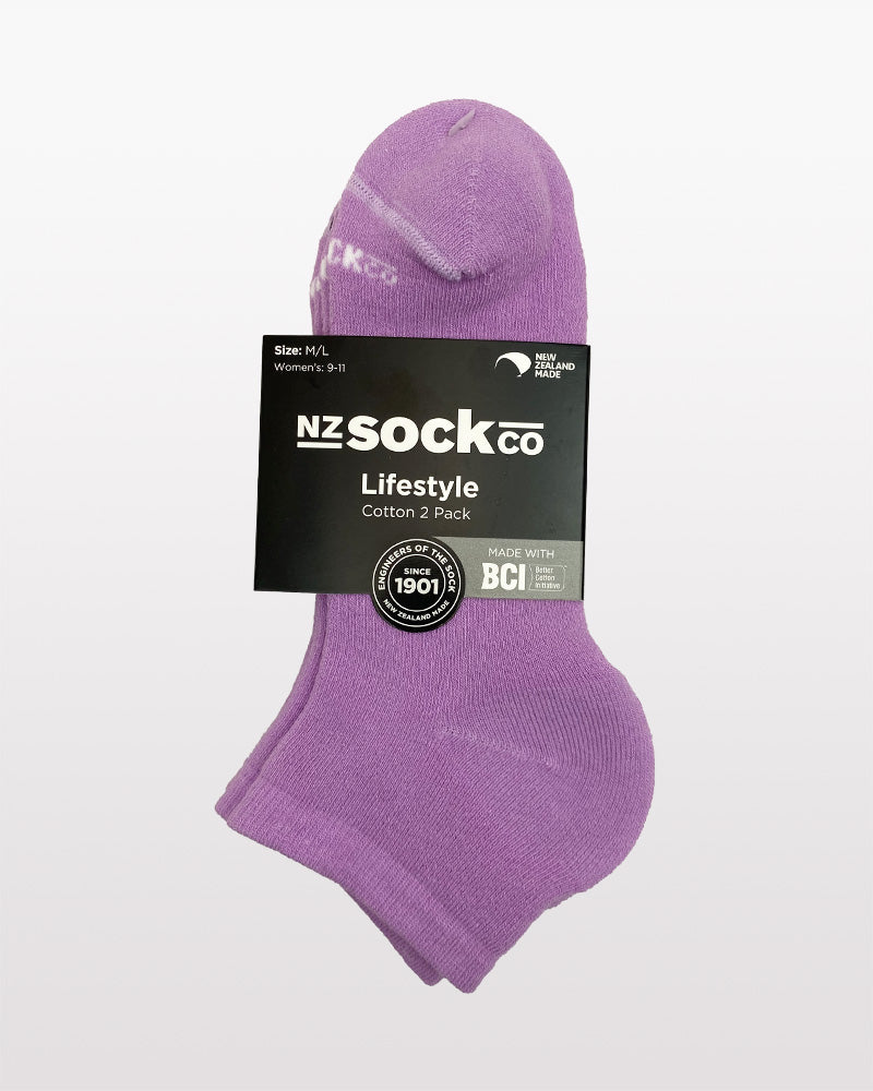 Cotton Ankle Socks 2 Pack