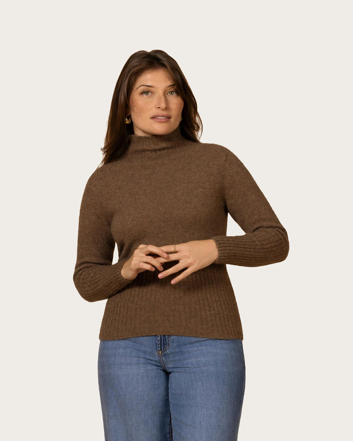 Possum Merino Rib Turtleneck Sweater