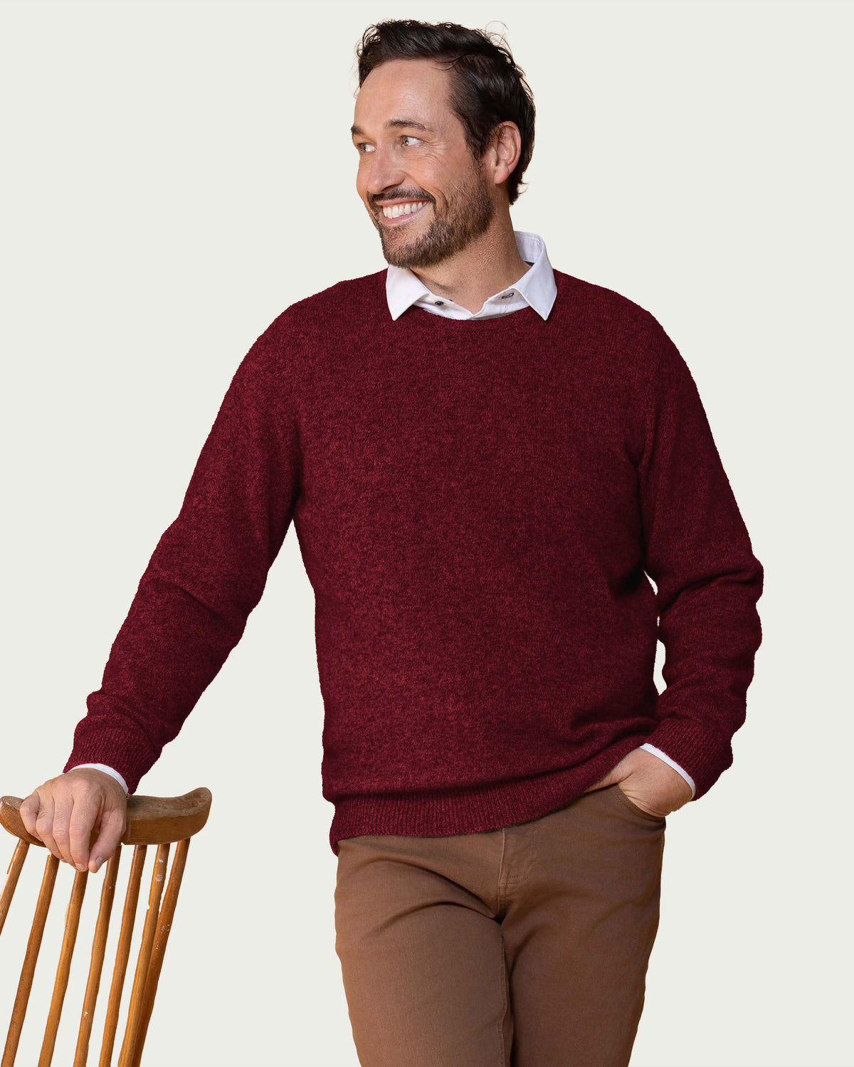 Possum Merino Cambridge Crew Sweater