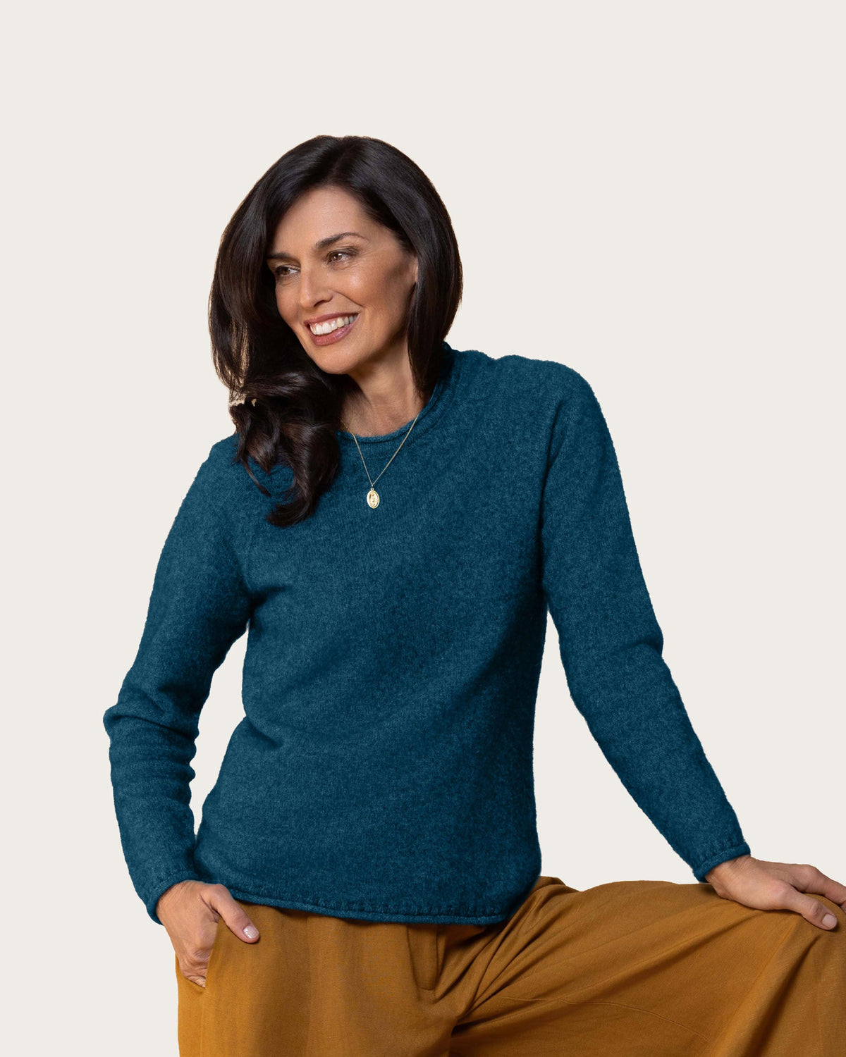 Possum Merino Raglan Crew Sweater