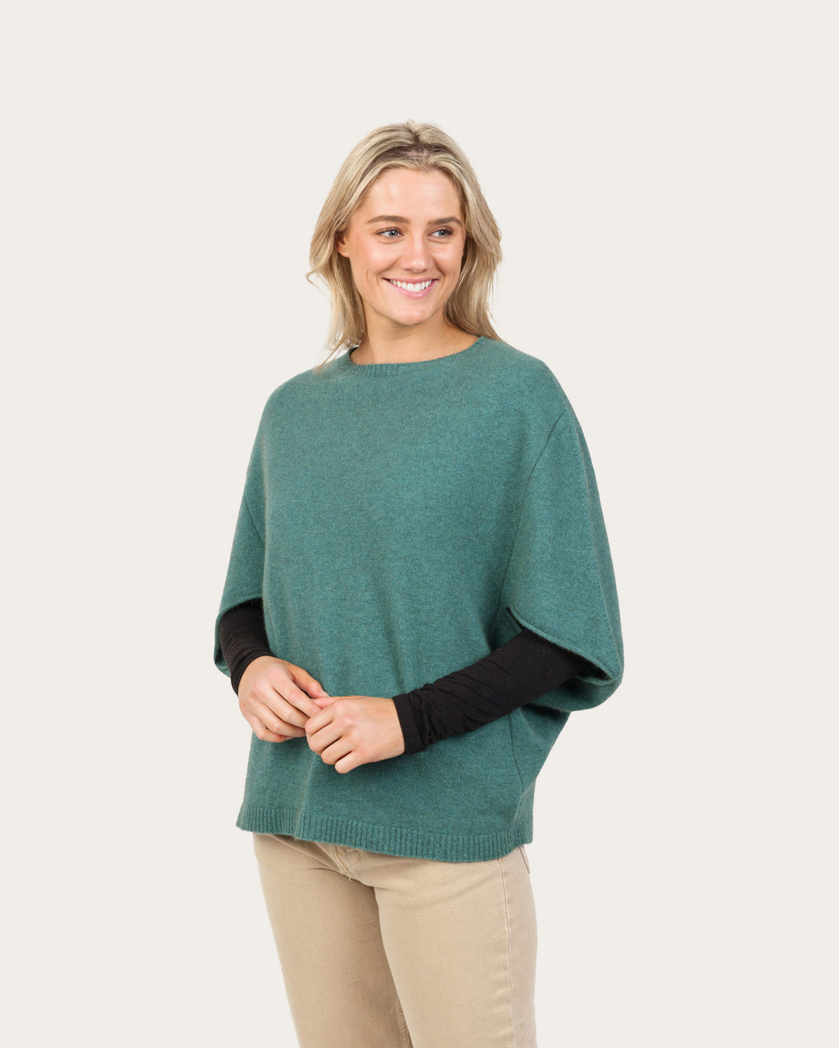 Possum Merino Cape Sweater
