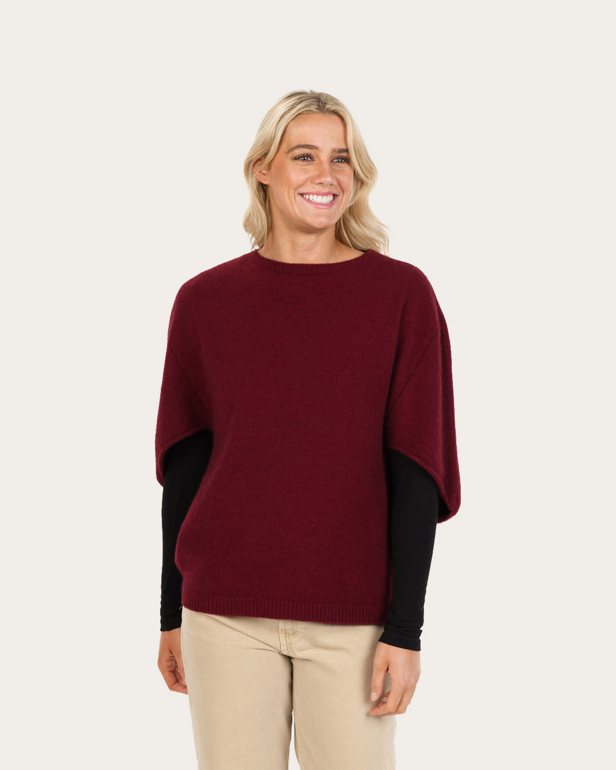 Possum Merino Cape Sweater