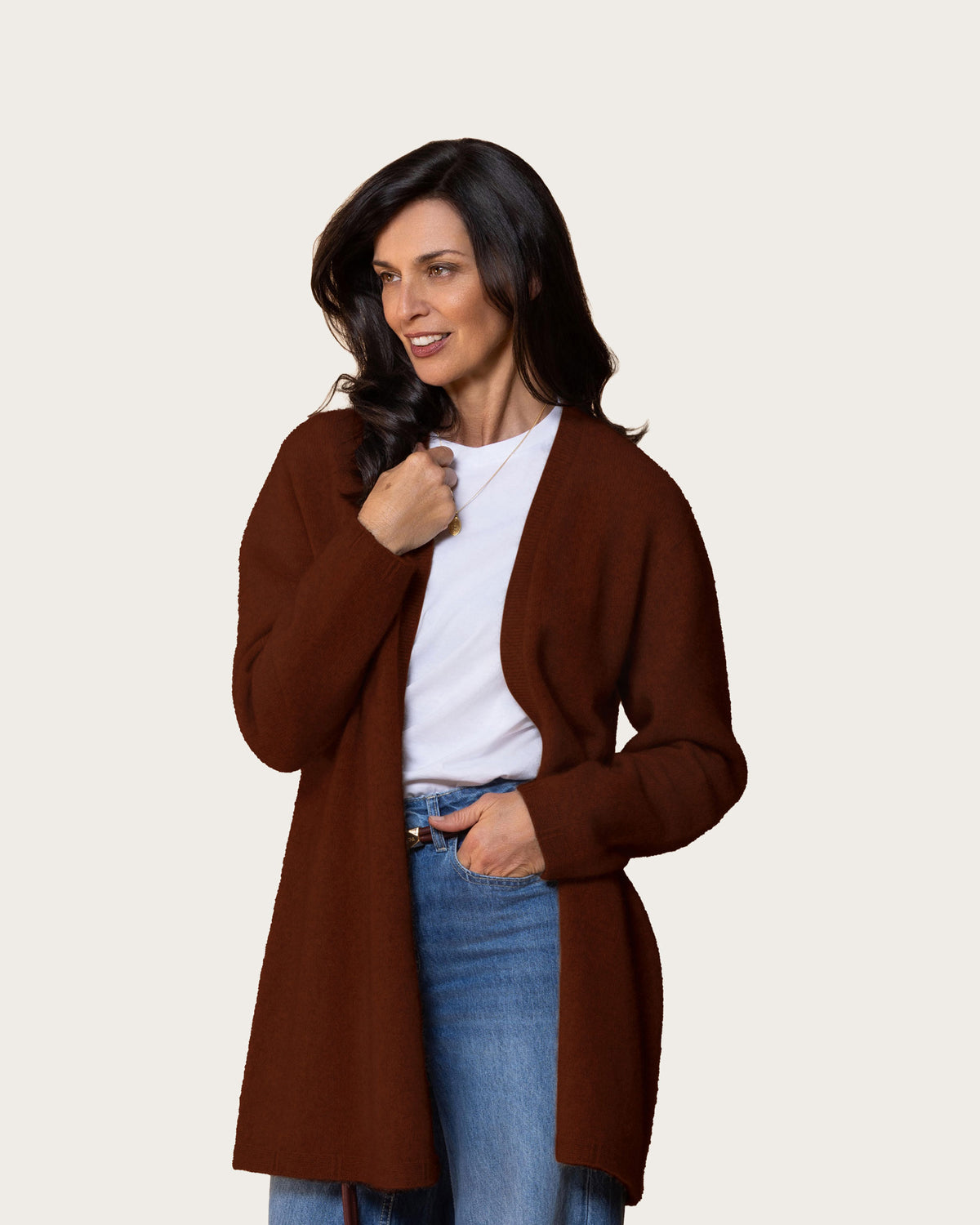 Possum Merino Dani Longline Cardigan