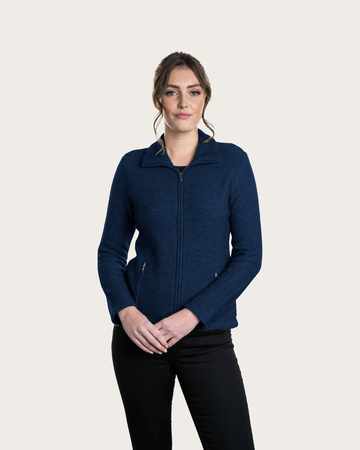 Possum Merino Front Lined Zip Jacket