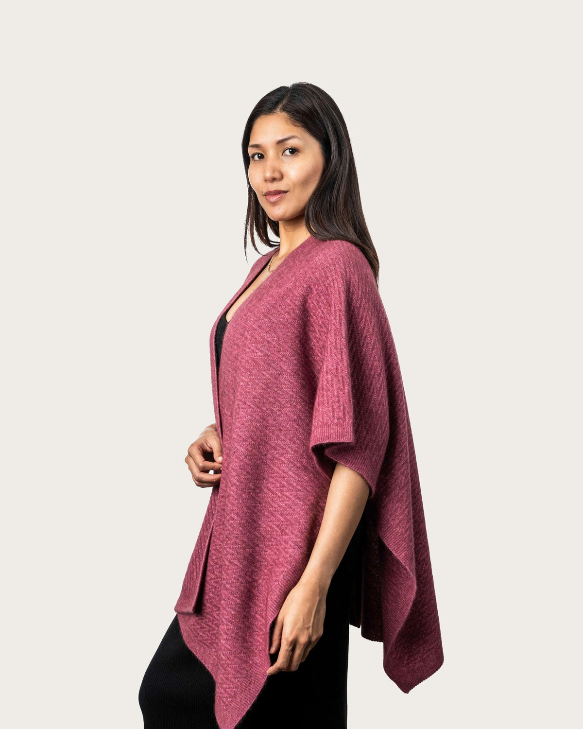 Possum Merino Zig Zag Textured Kimono