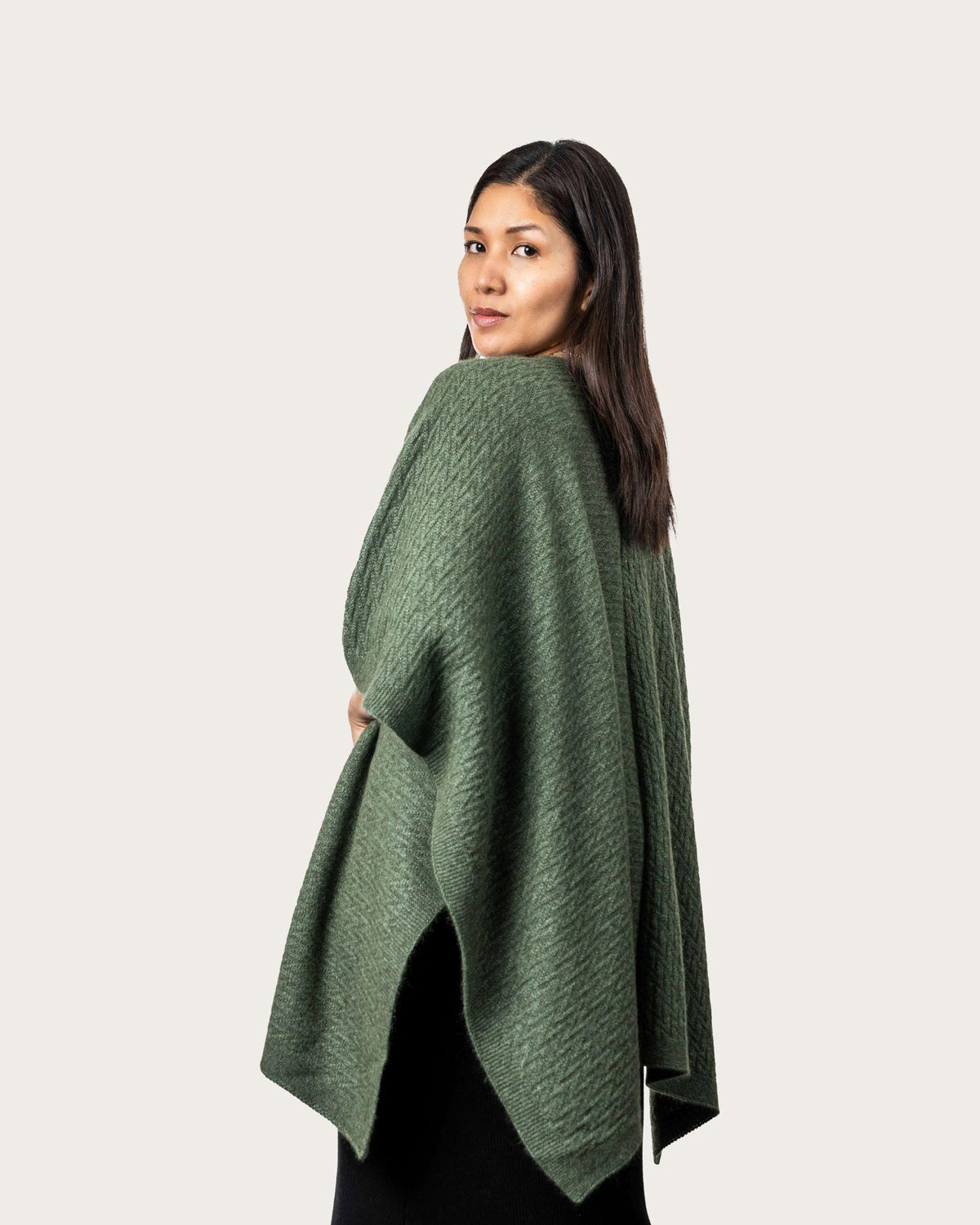 Possum Merino Zig Zag Textured Kimono