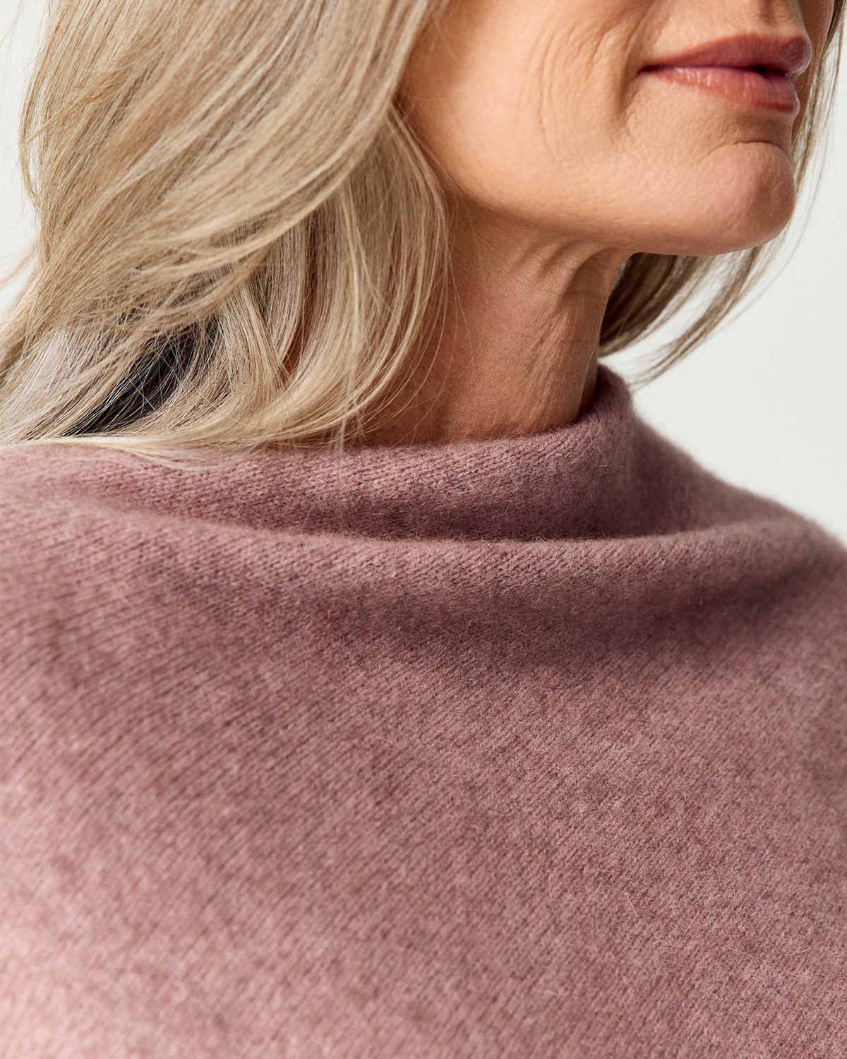 Possum Merino Two Tone Poncho