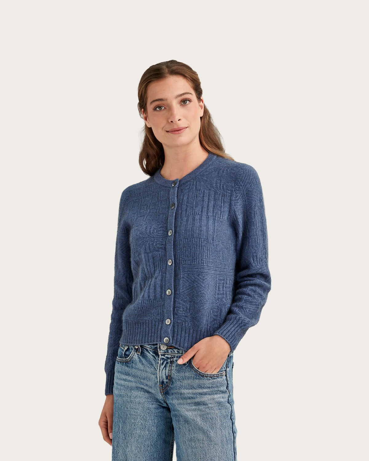 Possum Merino Patchwork Cardigan