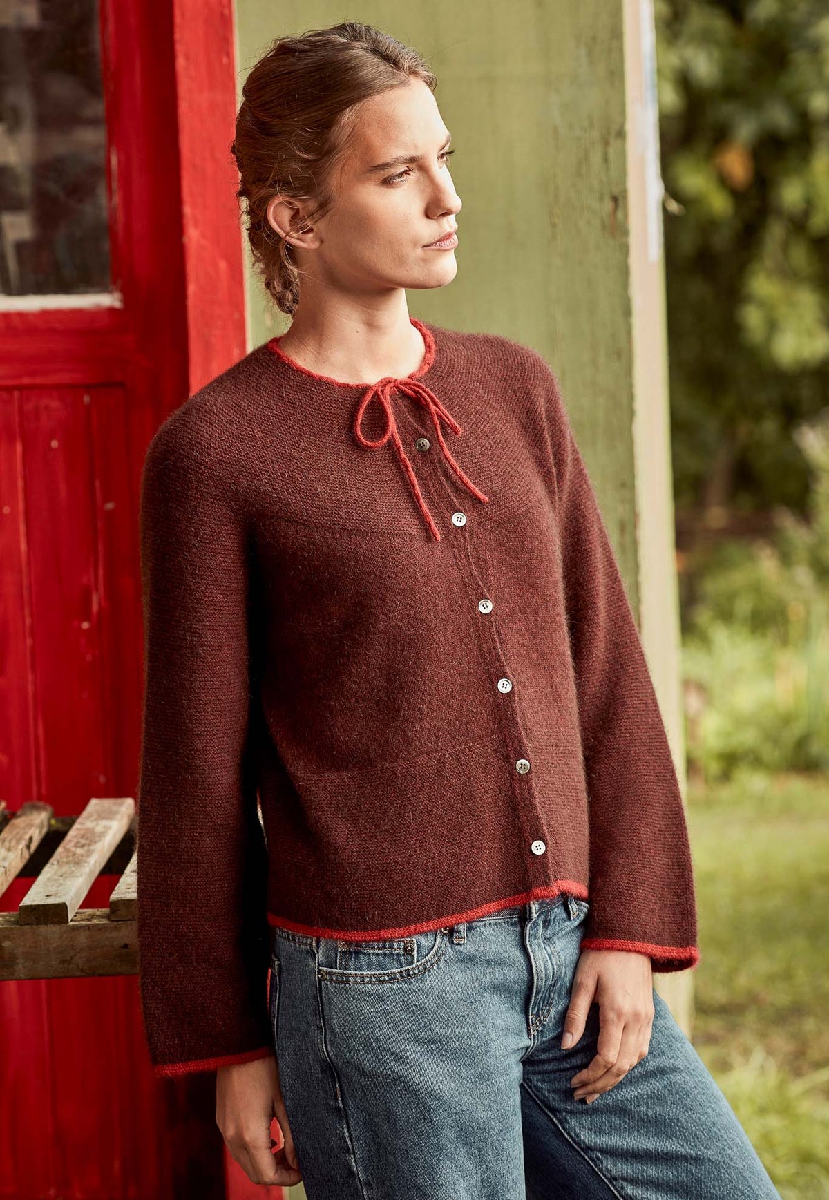 Possum Merino Garter Stitch Cardigan