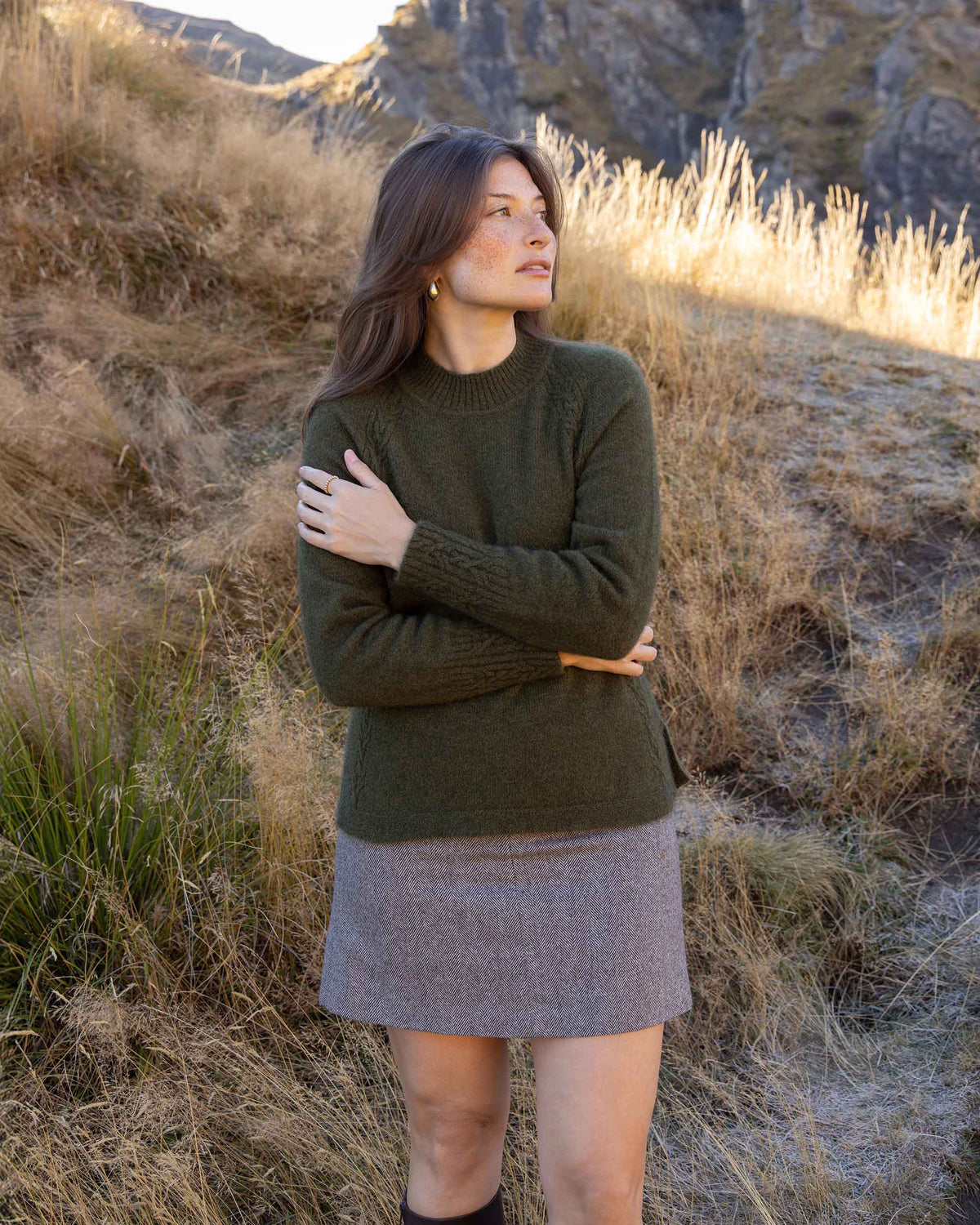 Possum Merino Esme Funnel Neck Sweater
