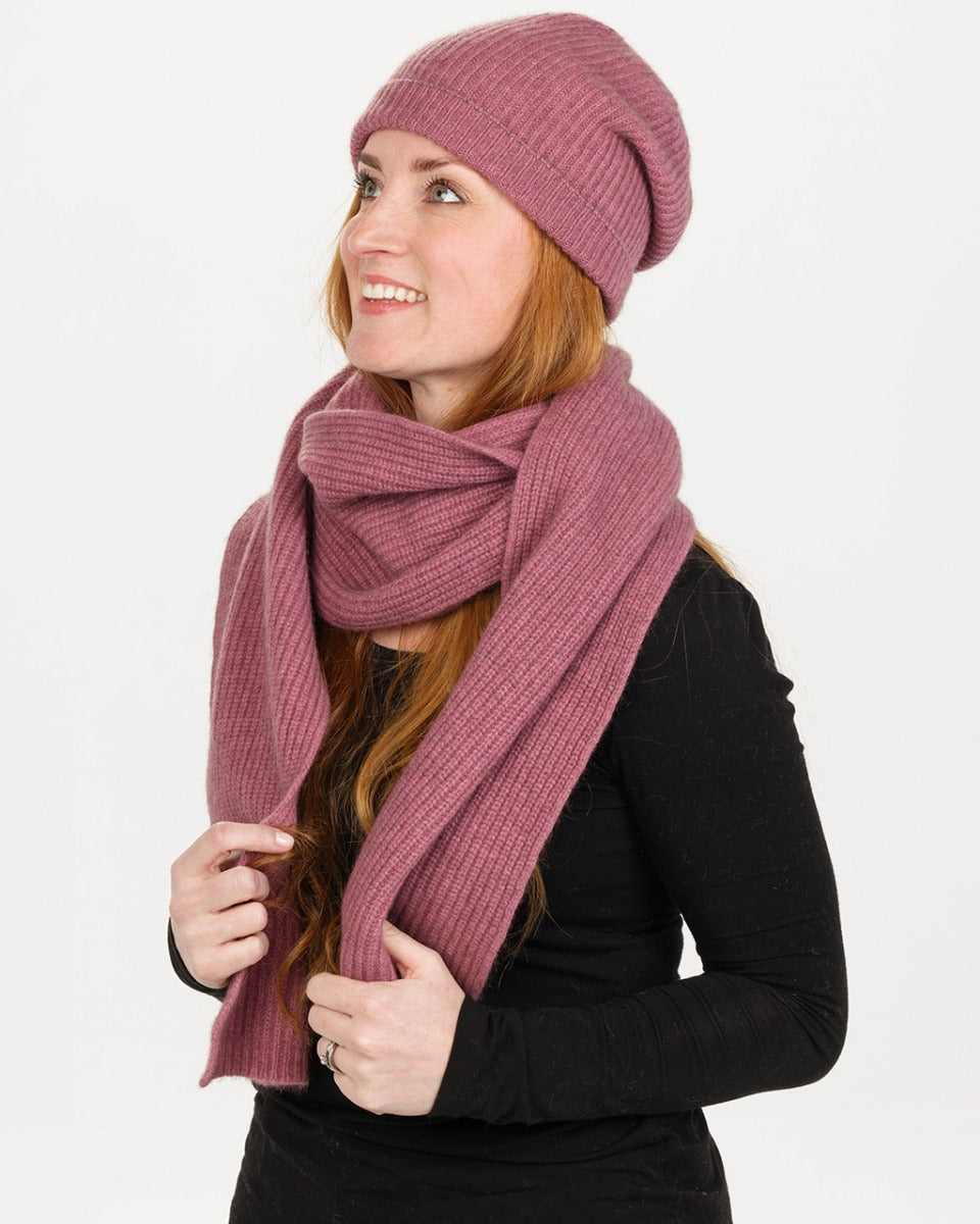 Possum Merino Ribbed Slouch Beanie