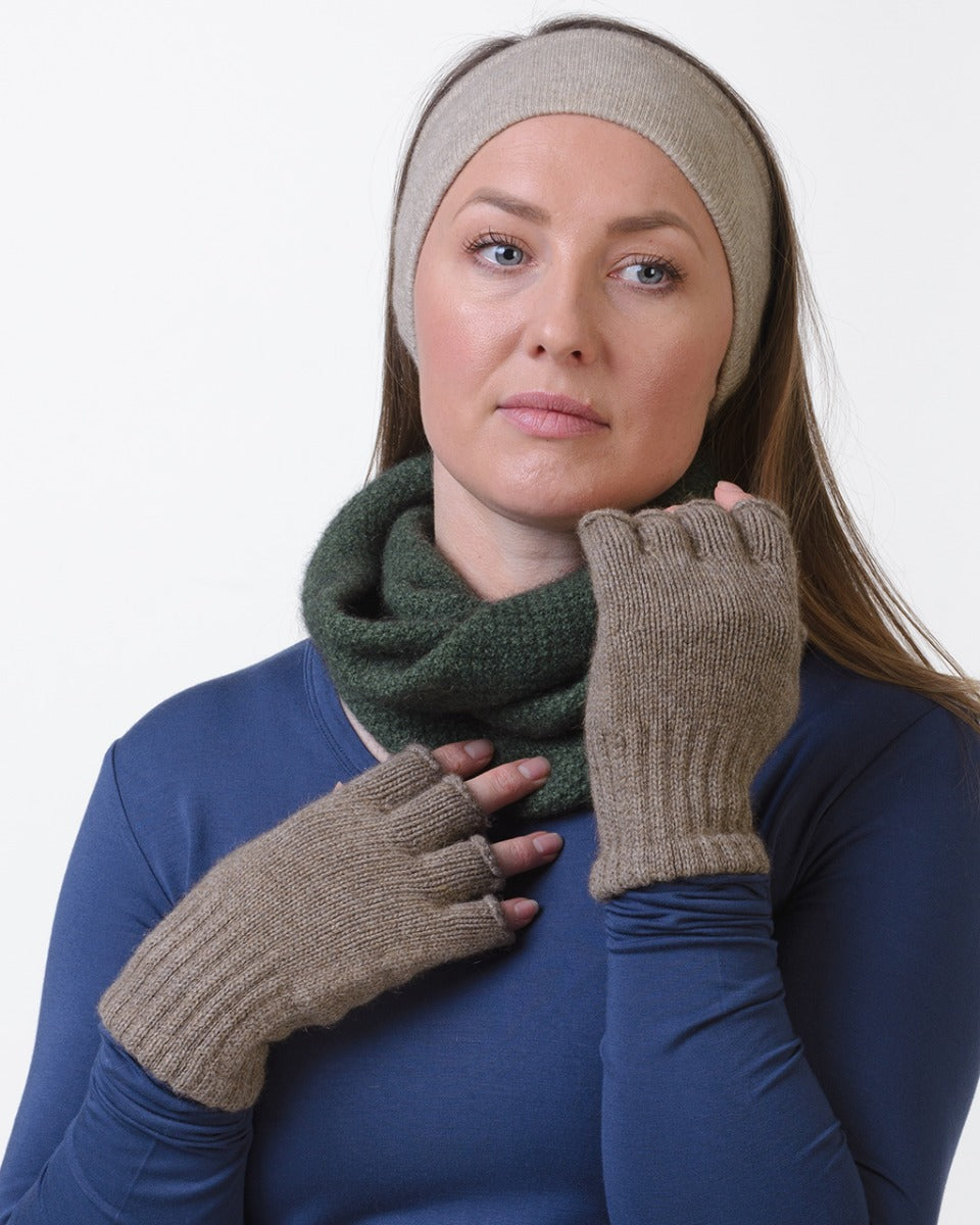 Possum Merino Classic Fingerless Gloves
