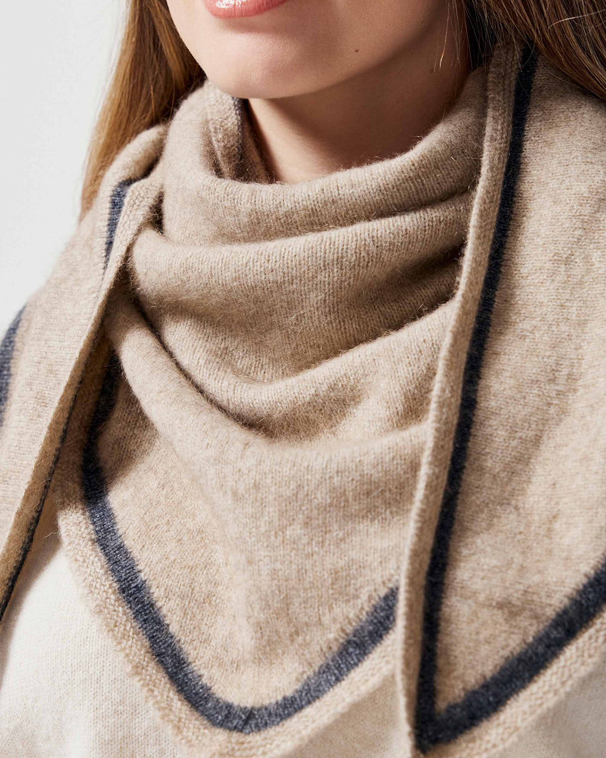 Possum Merino Stripe Kerchief