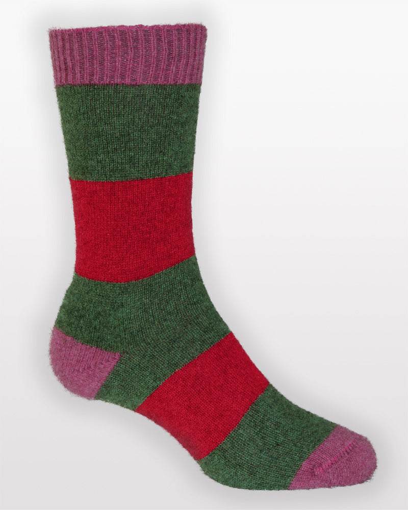 Possum Merino Hoop Socks