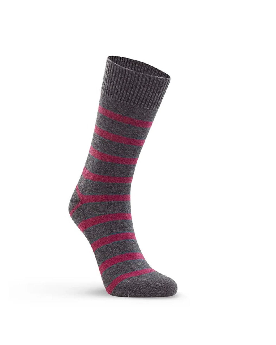 Possum Merino Striped Cushion Sole Socks