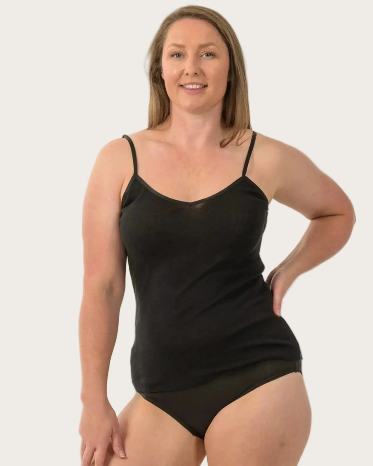 Superfine Merino Thermals -Singlet with Lace