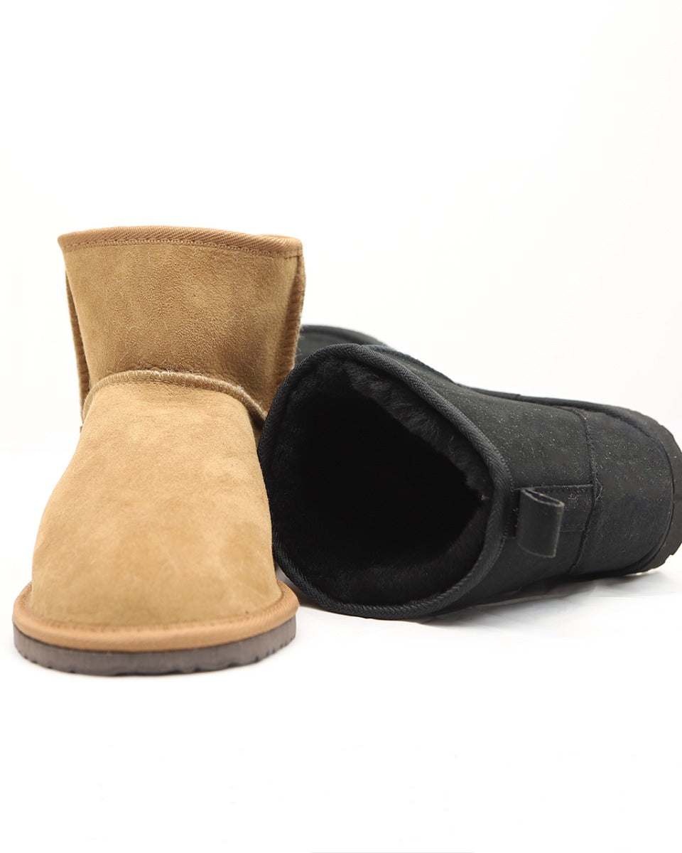 Sheepskin Oxford Ankle Boot