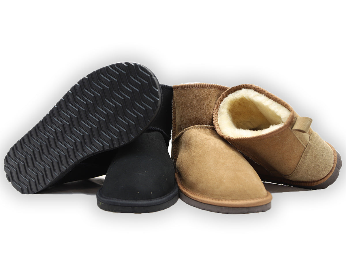 Sheepskin Oxford Ankle Boot