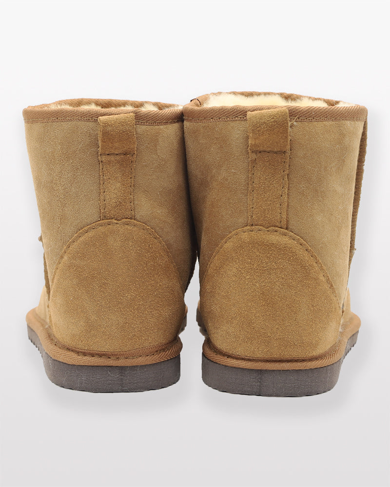 Sheepskin Oxford Ankle Boot