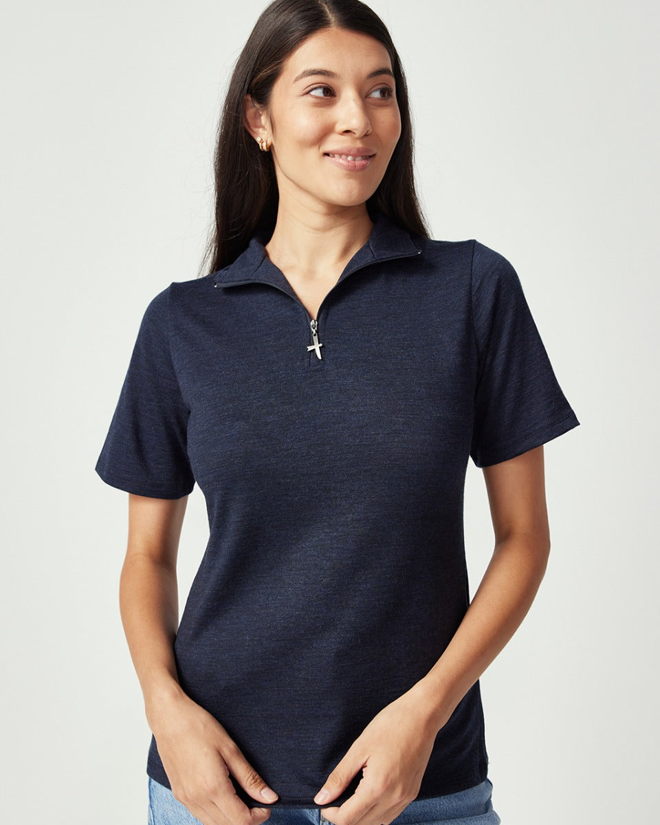 Merino Zip Tee