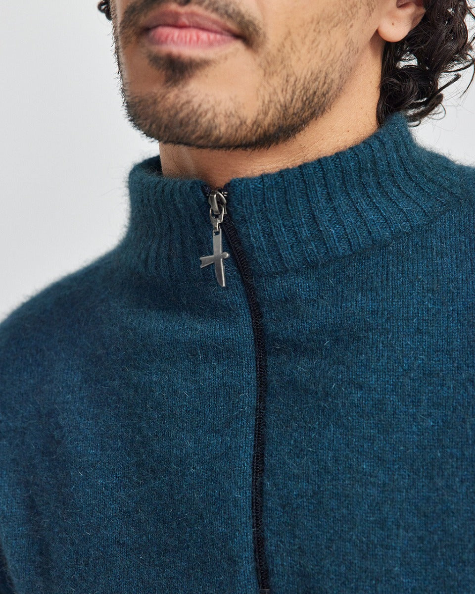 Possum Merino Estuary Half Zip Sweater