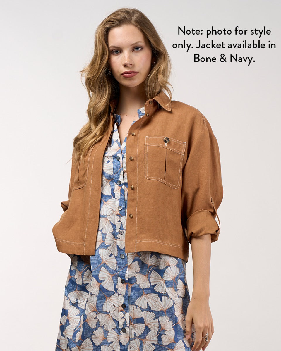 Madly Sweetly Aspect Linen Blend Jacket
