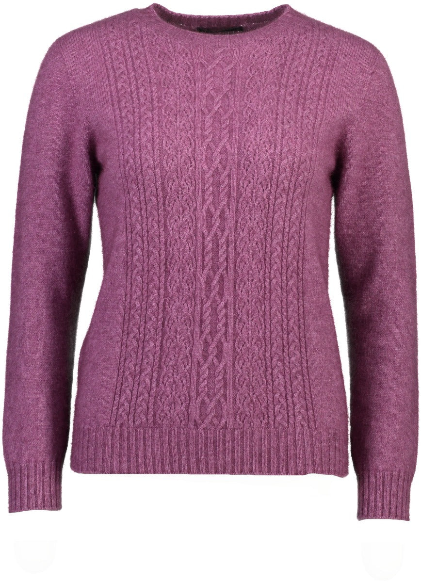 Possum Merino Cable & Lace Sweater