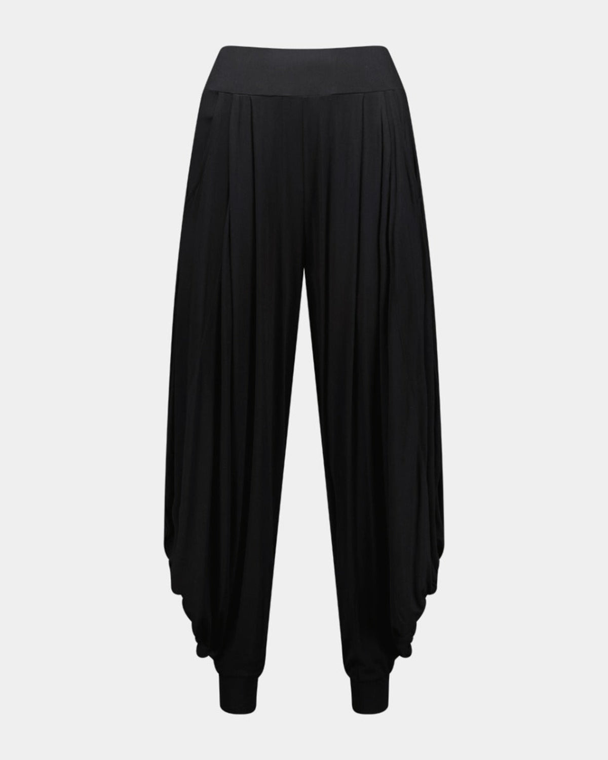 Viscoe Black wide-leg pants on a light gray background