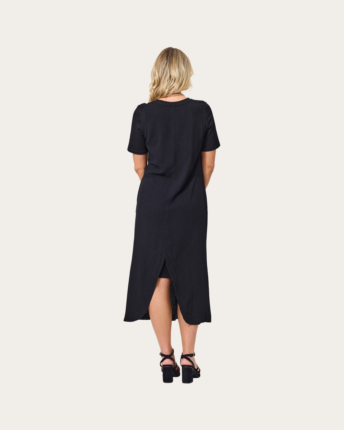 Lemon Tree Little Black Magic Linen Dress