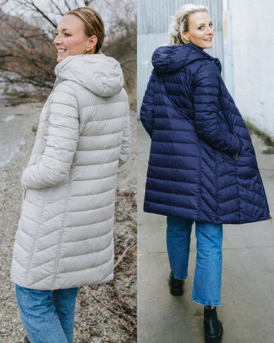 Moke 2 Colour Reversible Down Coat