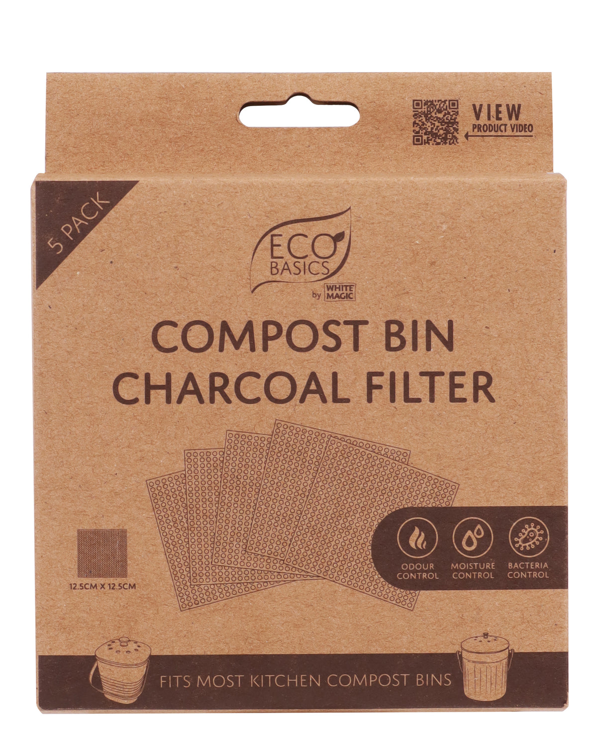 Compost Bin Charcoal Filter 5 Pack
