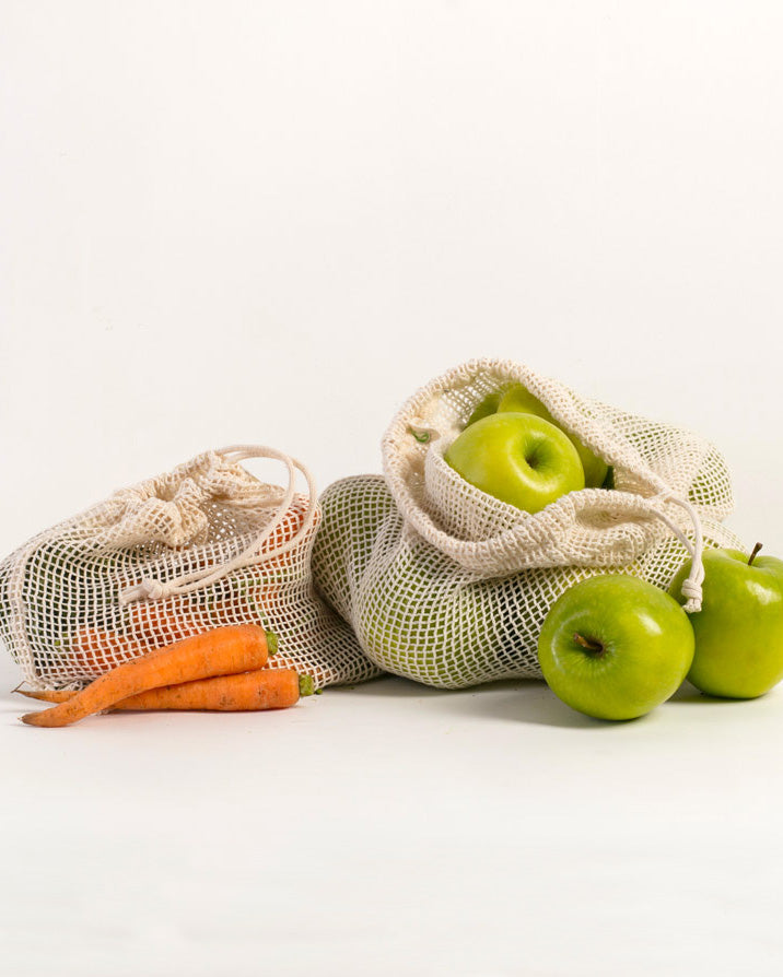 Organic Cotton Produce Bags 3 pack