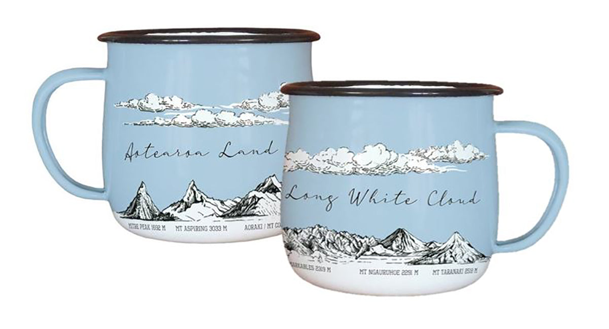 NZ Design Enamel Mug