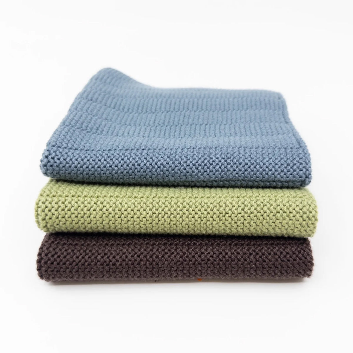 Organic cotton knitted dishcloths