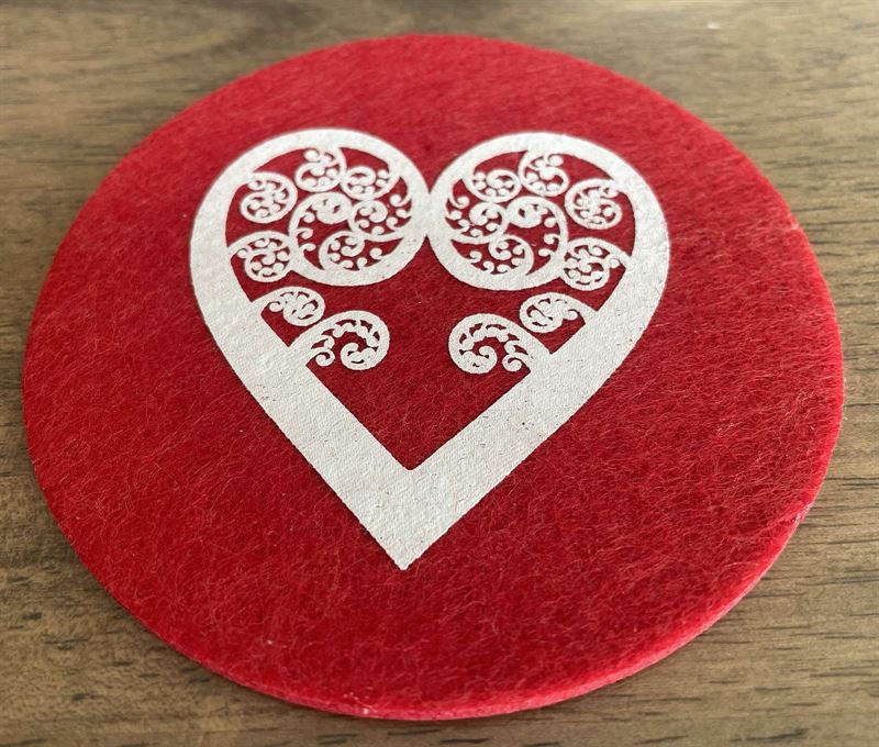 New Zealand Eco-felt Coasters Set of 4 by Jo Luping