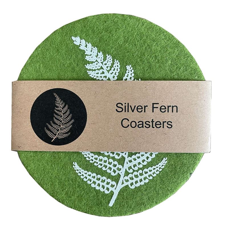 New Zealand Eco-felt Coasters Set of 4 by Jo Luping