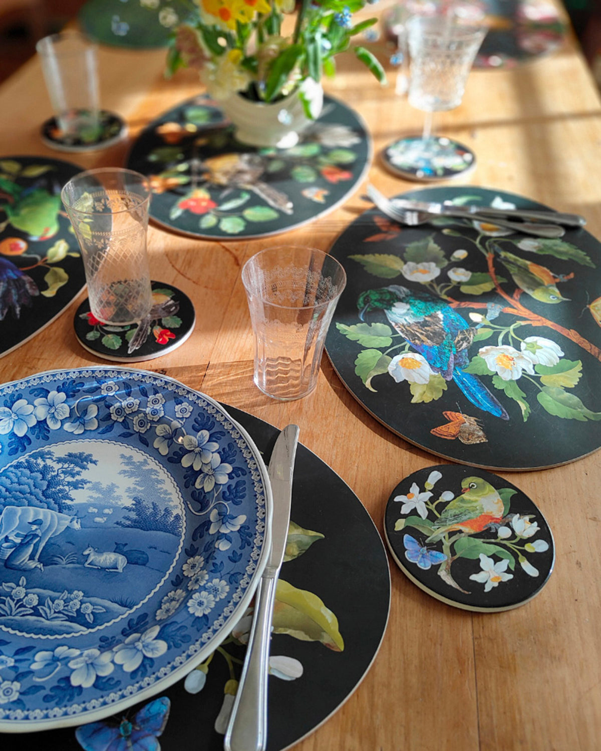 Coasters with NZ Birds by Tanya Wolfkamp
